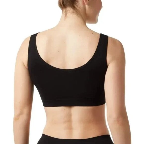 NEW Layer Zero 2 Pk Women's S Seamless Nylon Bra Black & Brown - Picture 5 of 11